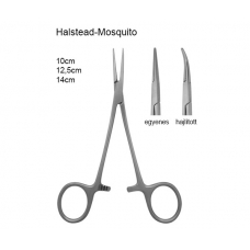 Érfogó Halstead-Mosquito 14cm hajlított
