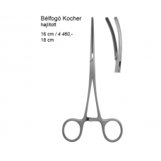 Bélfogó Kocher 18cm hajlított